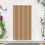 Cortina de cintas exterior para puerta Barcelona opaco marfil marrón