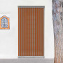 Cortina de cintas exterior para puerta Barcelona opaco marrón cristal