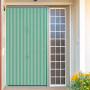 Cortina de cintas exterior para puerta Barcelona opaco verde cristal