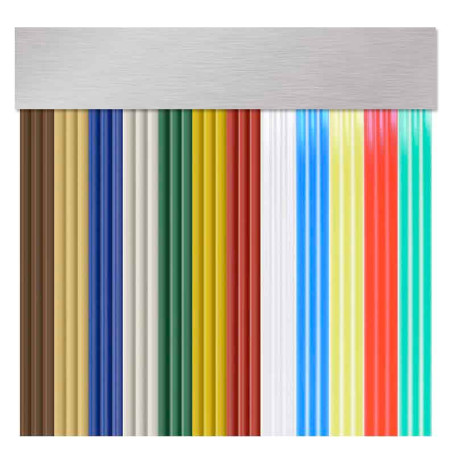 Cortina en cinta exterior para puertas PVC antimoscas NIZA