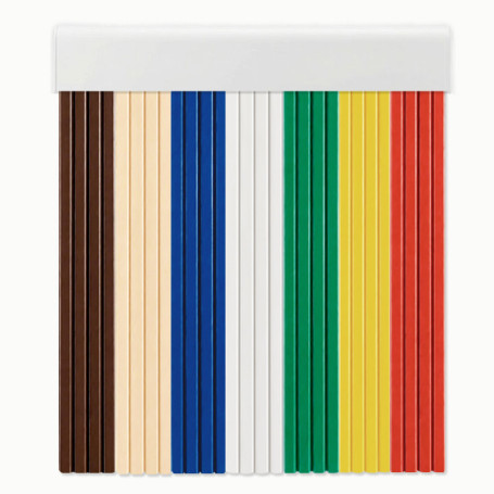 Cortina cinta exterior para puertas 4 cañas opacos PVC antimoscas NIZA