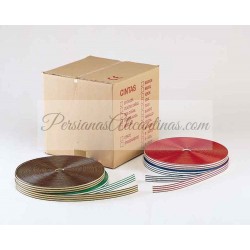 14 Rollos - Cortina de cinta exterior bicolor