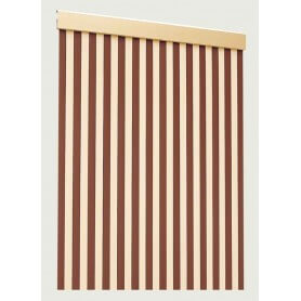 Cortina de cinta exterior estriada a medida