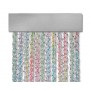 Cortina exterior para puertas PVC antimoscas plata a medida OPORTO