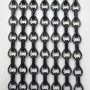 1 Caja-bolsa  cadena cortina de aluminio color negro
