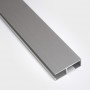 Plata Montante aluminio N1 para cortinas de cintas doble-trabada