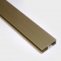 Oro Montante aluminio N1 para cortinas de cintas doble-trabada